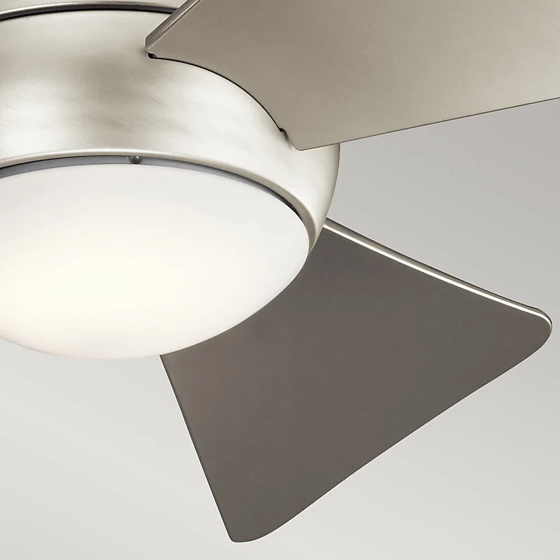 Haute Performance Ventilateur de Plafond Sola 86cm - Nickel brossé