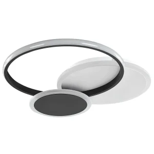 Plafonnier LED en métal noir et blanc ZAMi - Installation Facile