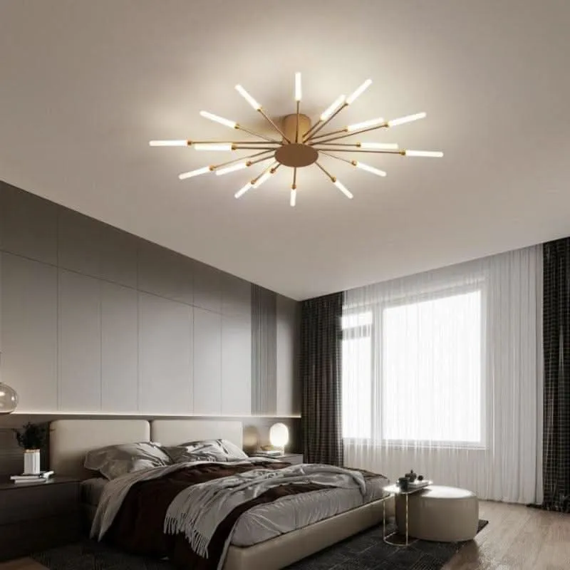 Plafonnier Salon Design | Mira avec 5 Bras Lumineux
