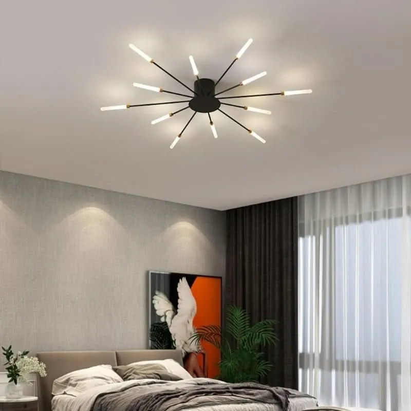 Plafonnier Salon Design | Mira avec 5 Bras Lumineux