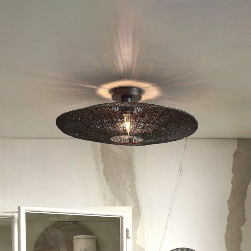 Projecteur Extérieur GOOD & MOJO Plafonnier Iguazu, noir, Ø 55 cm