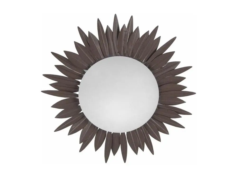 SOLEIL - Plafonnier ronde métal marron - Installation Facile