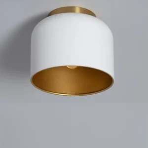 Ventilateur de Plafond Plafonnier Aluminium Koloman Blanc