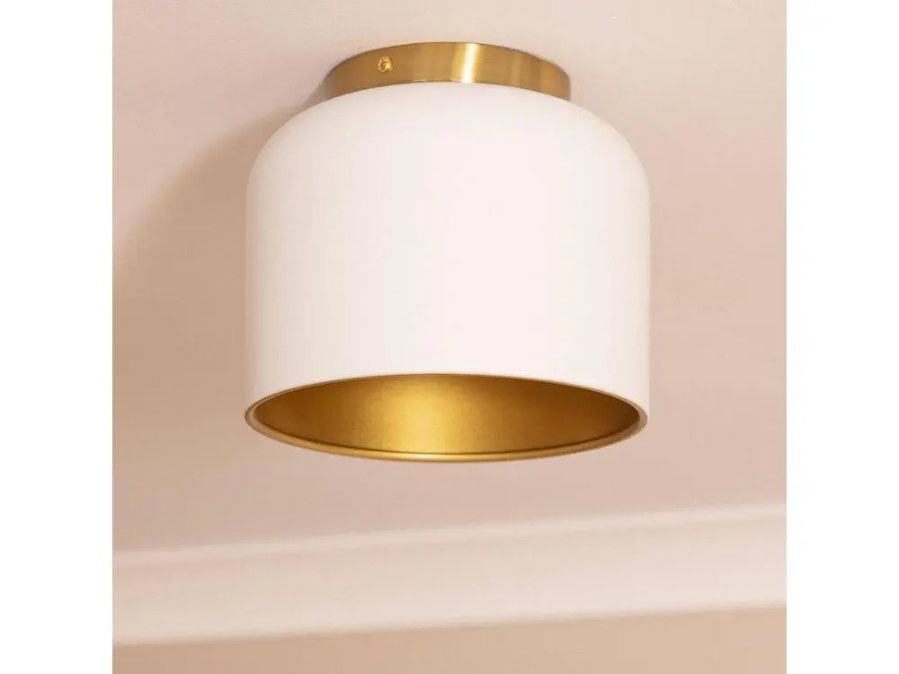 Ventilateur de Plafond Plafonnier Aluminium Koloman Blanc
