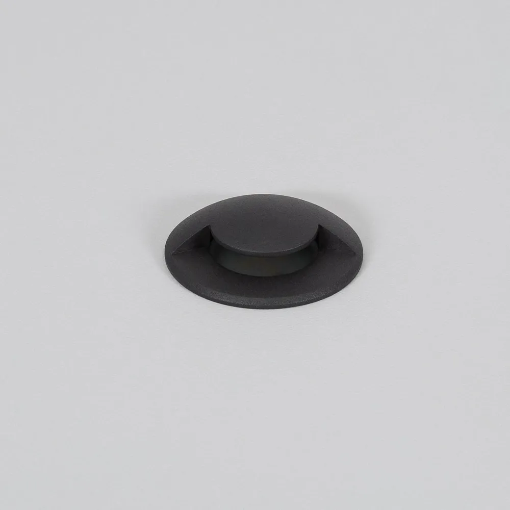 Éclairage au sol LED encastré extérieur 1 lumière 24V DC noir