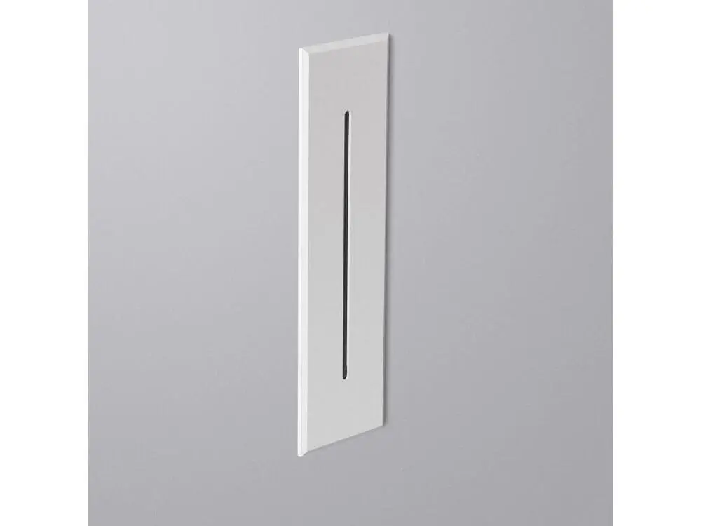 Balise LED Extérieure 3W Encastrable au Mur Rectangulaire Linéaire Wabi Blanche Blanc Neutre 4000K