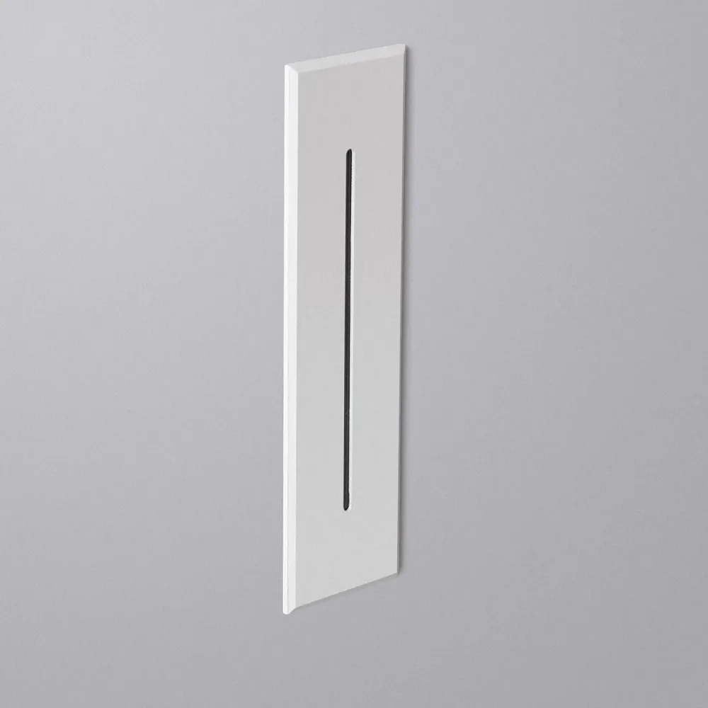 Balise murale LED extérieure 3W encastrable, linéaire, modèle Wabi, couleur blanche