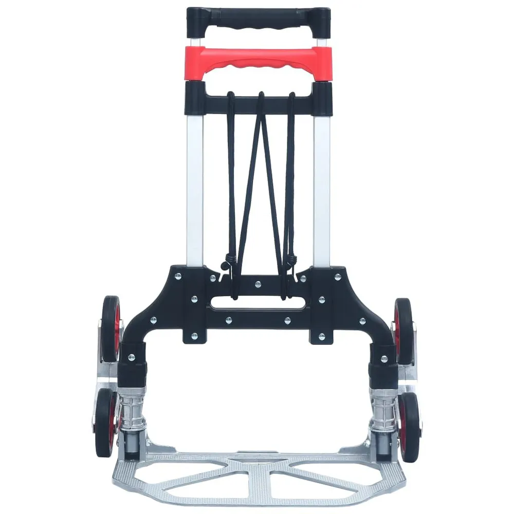 Chariot d'escalier pliable 70 kg Aluminium Argenté