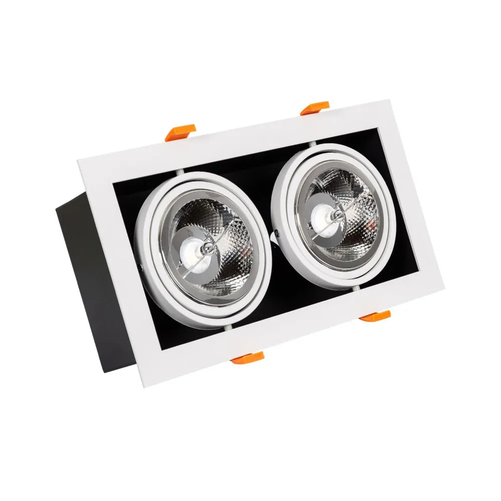 Éclairage encastré LED Kardan AR111 30W découpe 325x165 mm