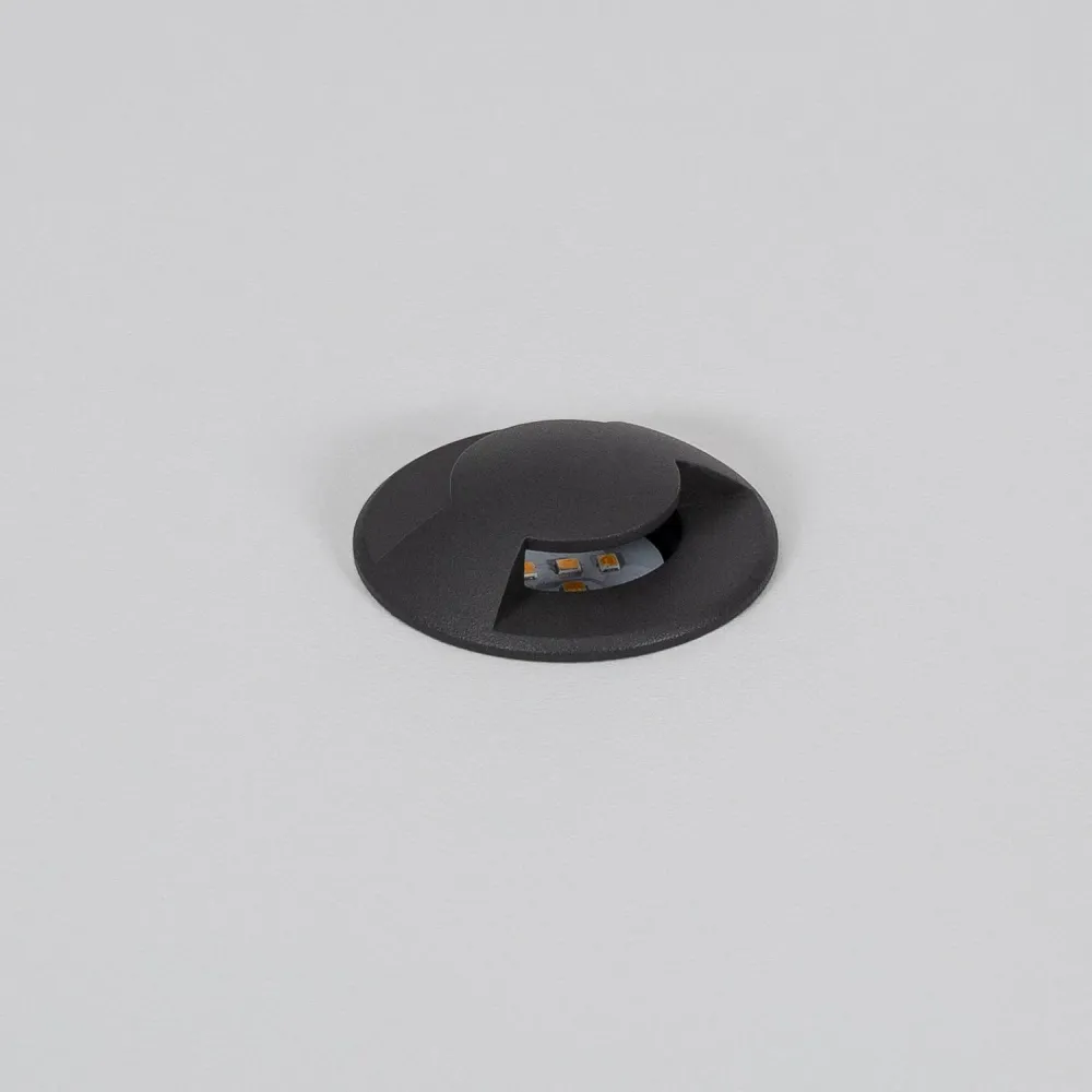 Éclairage LED encastrable extérieur au sol 2L 24V DC noir Loto