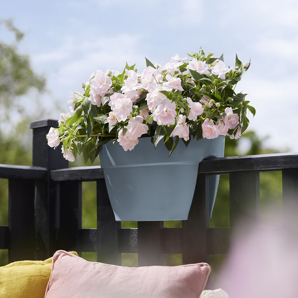 Jardinière Vibia Campana Flower 40 cm bleu - H.22 x L.39 cm Elho