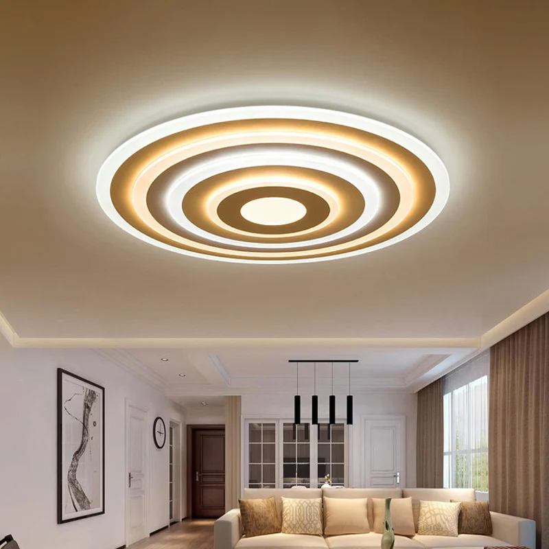 Lampe encastrée en acrylique ondulé Simplicity, plafonnier LED monté en surface, lumière blanche chaude/blanche, 19,5"/23,...