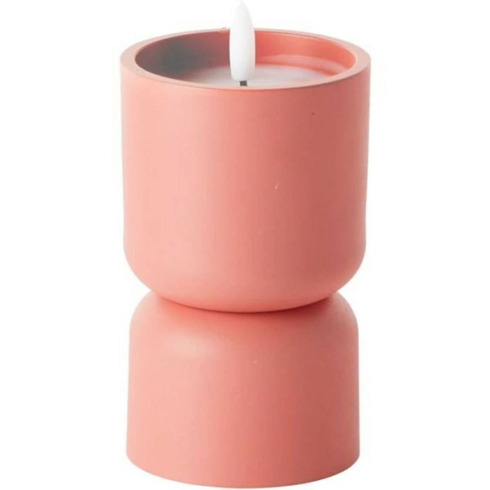 Lampe de table d'extérieur - - lovere - forme bougie - plastique - 3 w - terre cuite