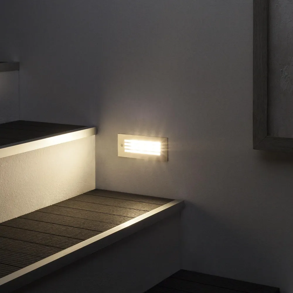 Luminaire encastrable LED extérieur 4W modèle Morgan pour installation murale