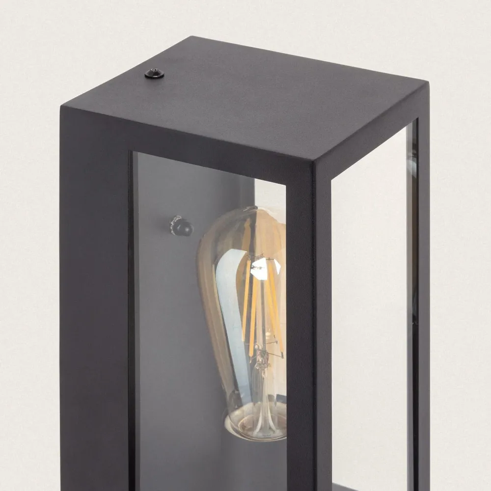 Luminaire extérieur mural en inox et verre avec capteur de mouvement Gakom
