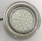 Lumière encastrable INOX INOX CRI>80 - 2W 200lm BLANC GELÉ 6500K 12V
