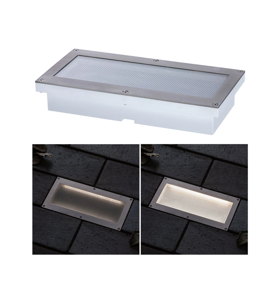 Paulmann Brick lampe encastrable sol LED, 10x20 cm