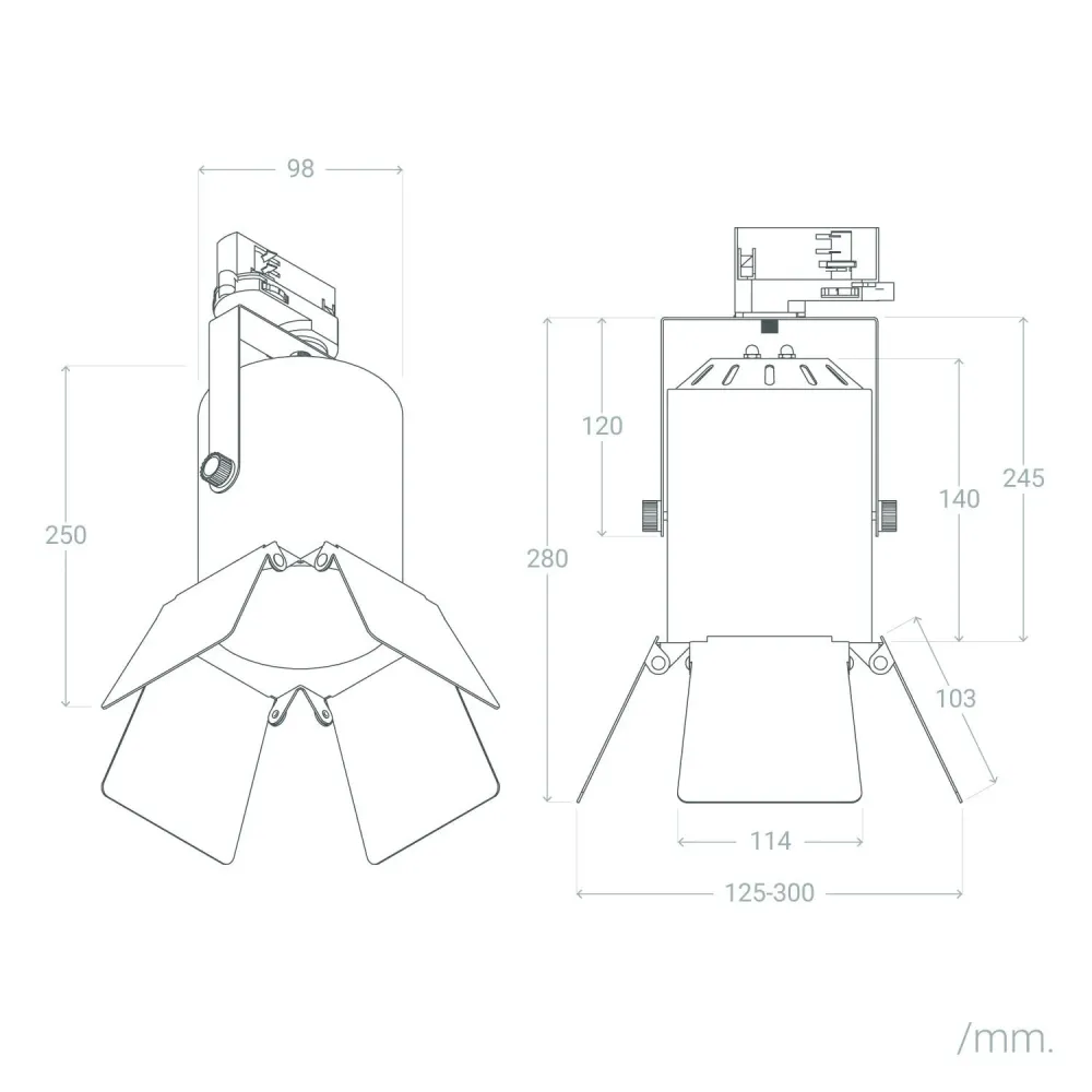 Projecteur encastré Cinéma douille E27 PAR30 lumineux à LED