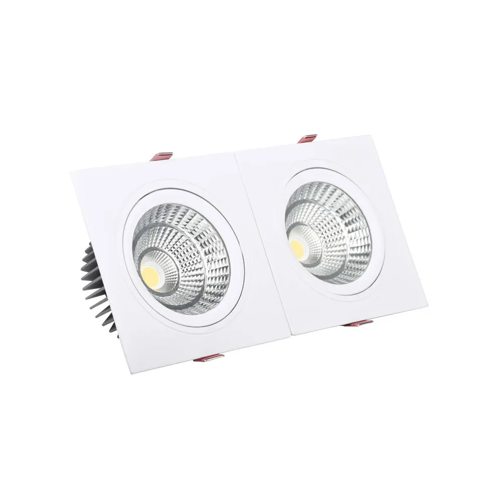 Projecteur encastré LED 10W rectangulaire Madison découpe 165x75 mm