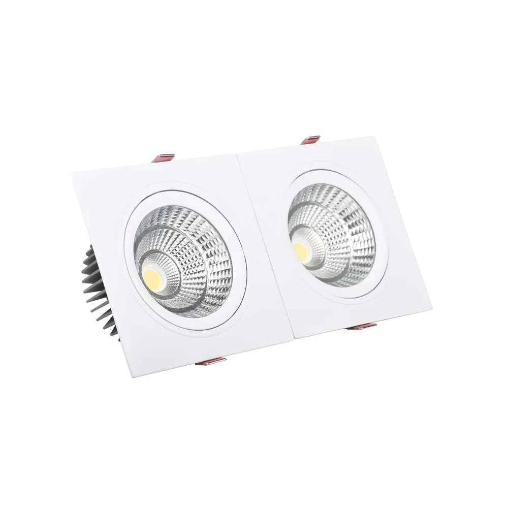 Projecteur encastré LED 10W rectangulaire Madison découpe 165x75 mm