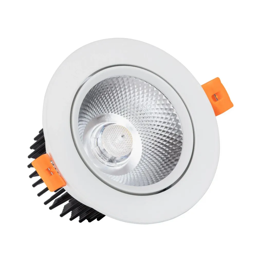 Projecteur encastré LED rond 12W COB CRI90 diamètre de coupe 90 mm