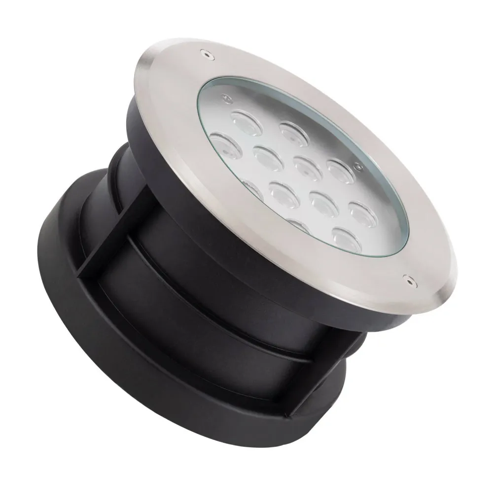 Projecteur encastrable 12W en acier inoxydable pour extérieur avec éclairage LED