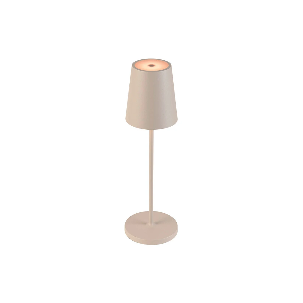 SLV Luminaire LED sur batterie Vinolina Two, beige, aluminium, Ø 11 cm,