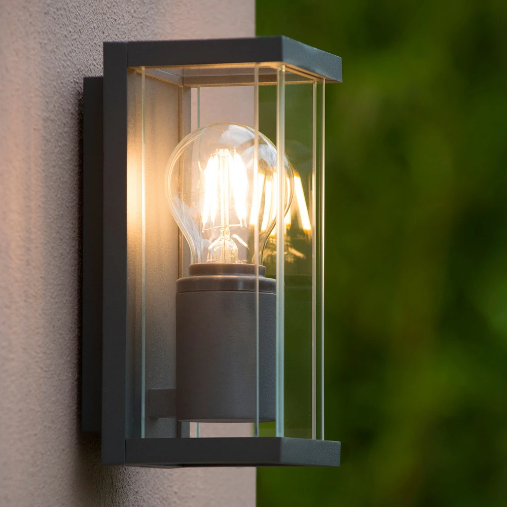 Applique d'extérieur Claire Réduit, abat-jour en verre, à 1 lampe
