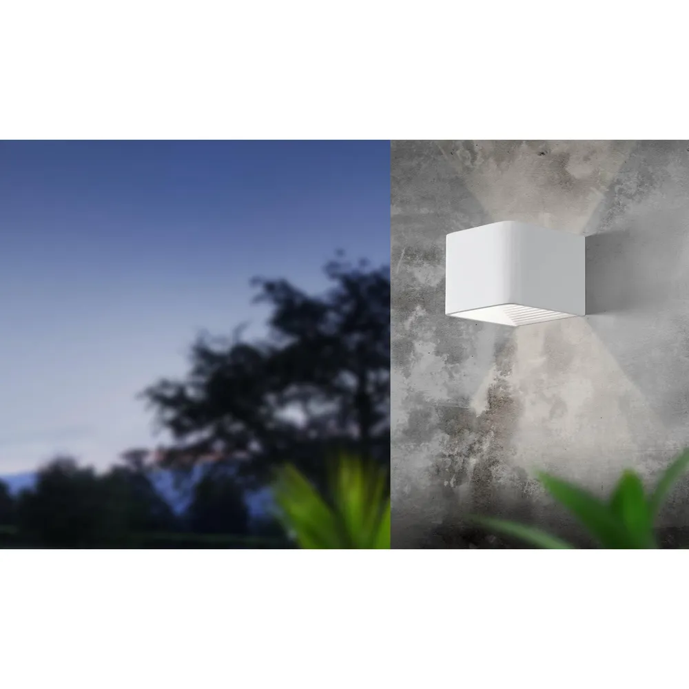 Applique extérieure métal blanc DONINNI 1 LED INT 1X6,2W Style moderne