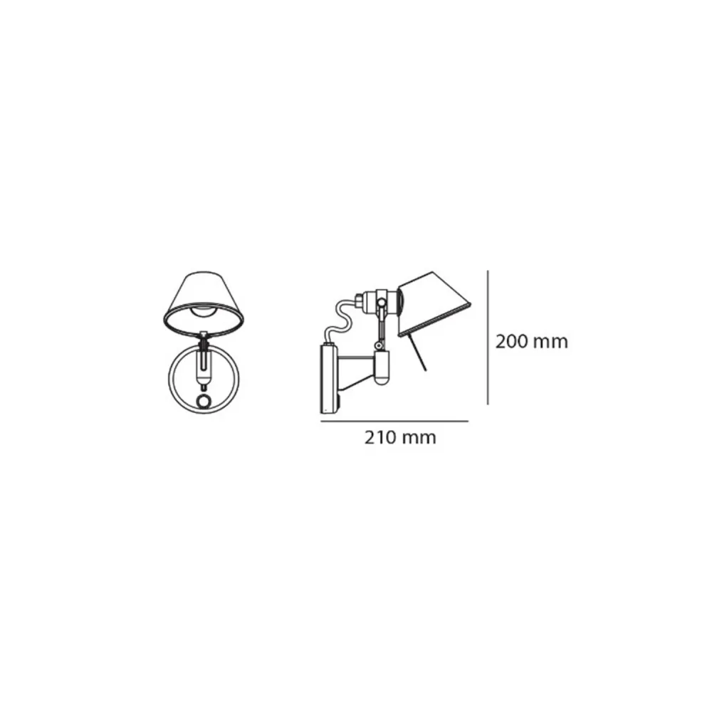 Éclairage mural LED Tolomeo Mini Faretto de marque ARTEMIDE avec ampoule LED incluse