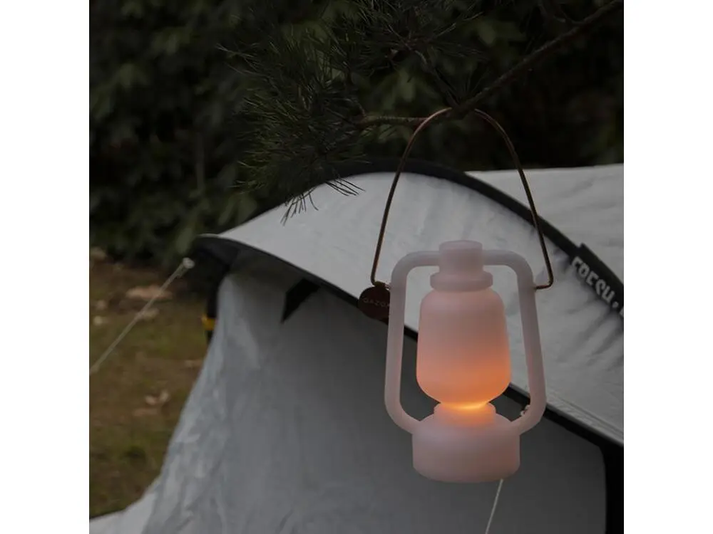 Lampe de table effet flamme blanche 22 cm - Storm Réduit