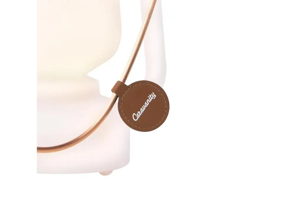 Lampe de table effet flamme blanche 22 cm - Storm Réduit
