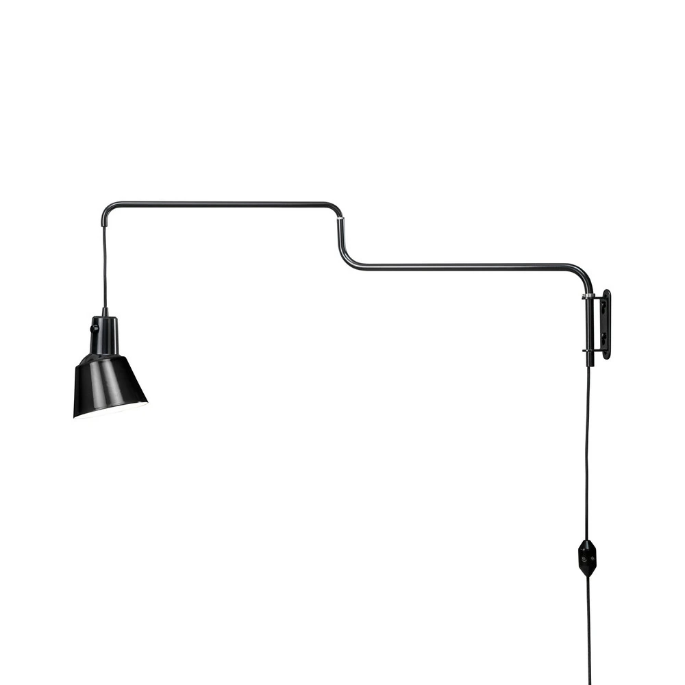 midgard K830 applique, noire pour salle de bain IP44