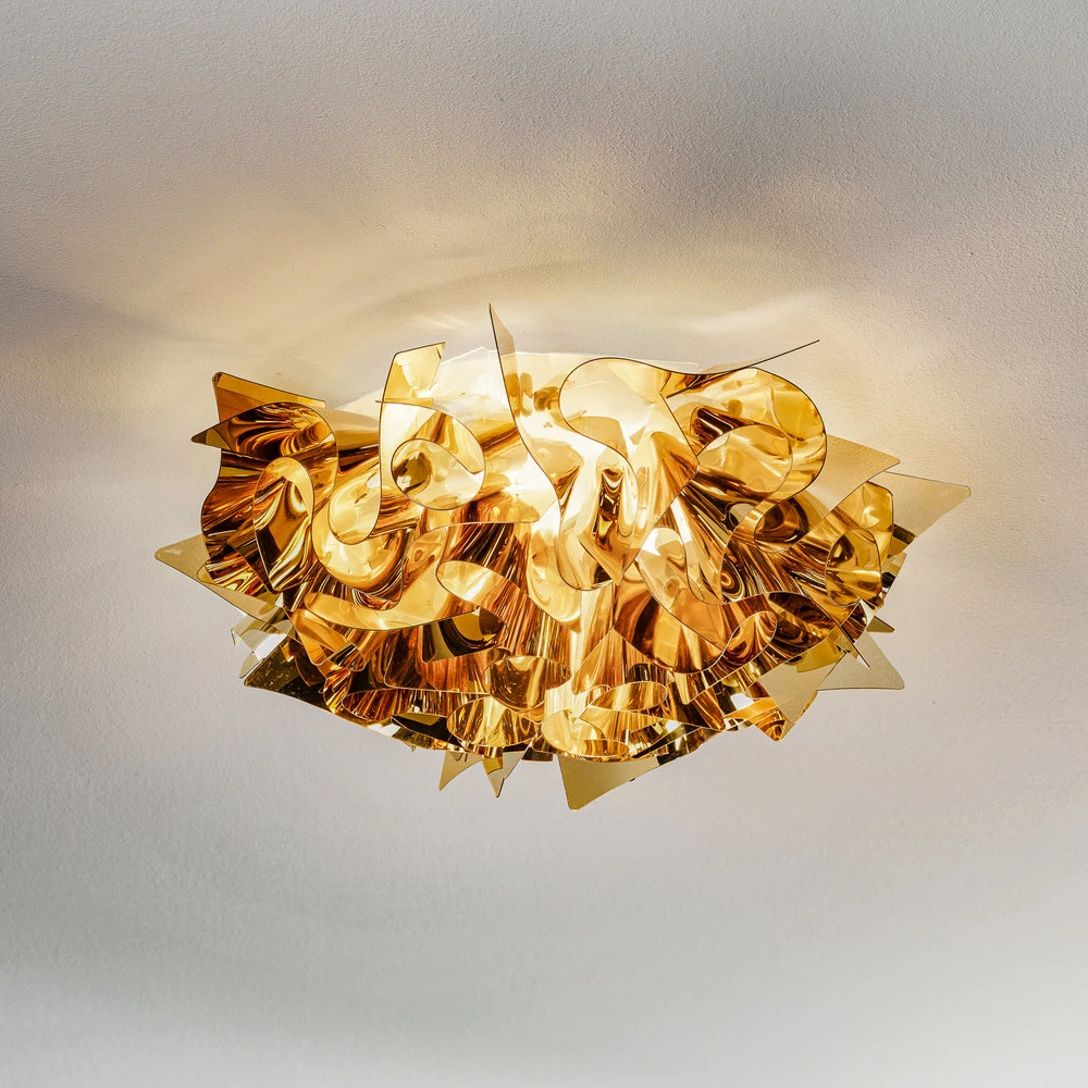 Slamp Veli Réduit plafonnier designer Ø 32 cm doré