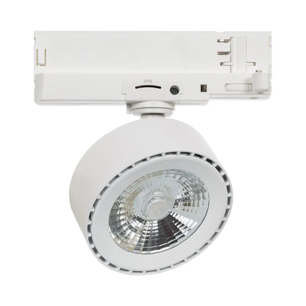 Éclairage LED 20W Onuba Blanc pour rail triphasé avec variation CCT