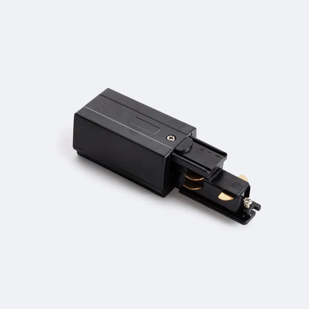 Connecteur côté droit pour rail triphasé avec réseau d'éclairage DALI.
