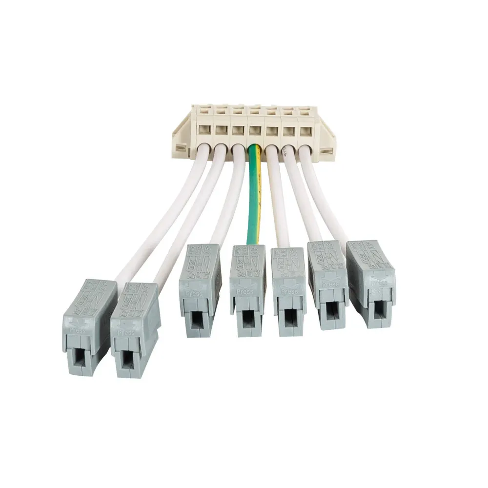 Connecteur électrique pour système d'éclairage linéaire à LEDs sur rail