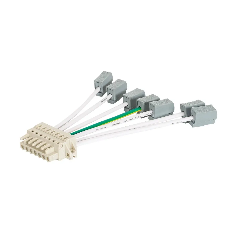 Connecteur électrique pour système d'éclairage linéaire à LEDs sur rail