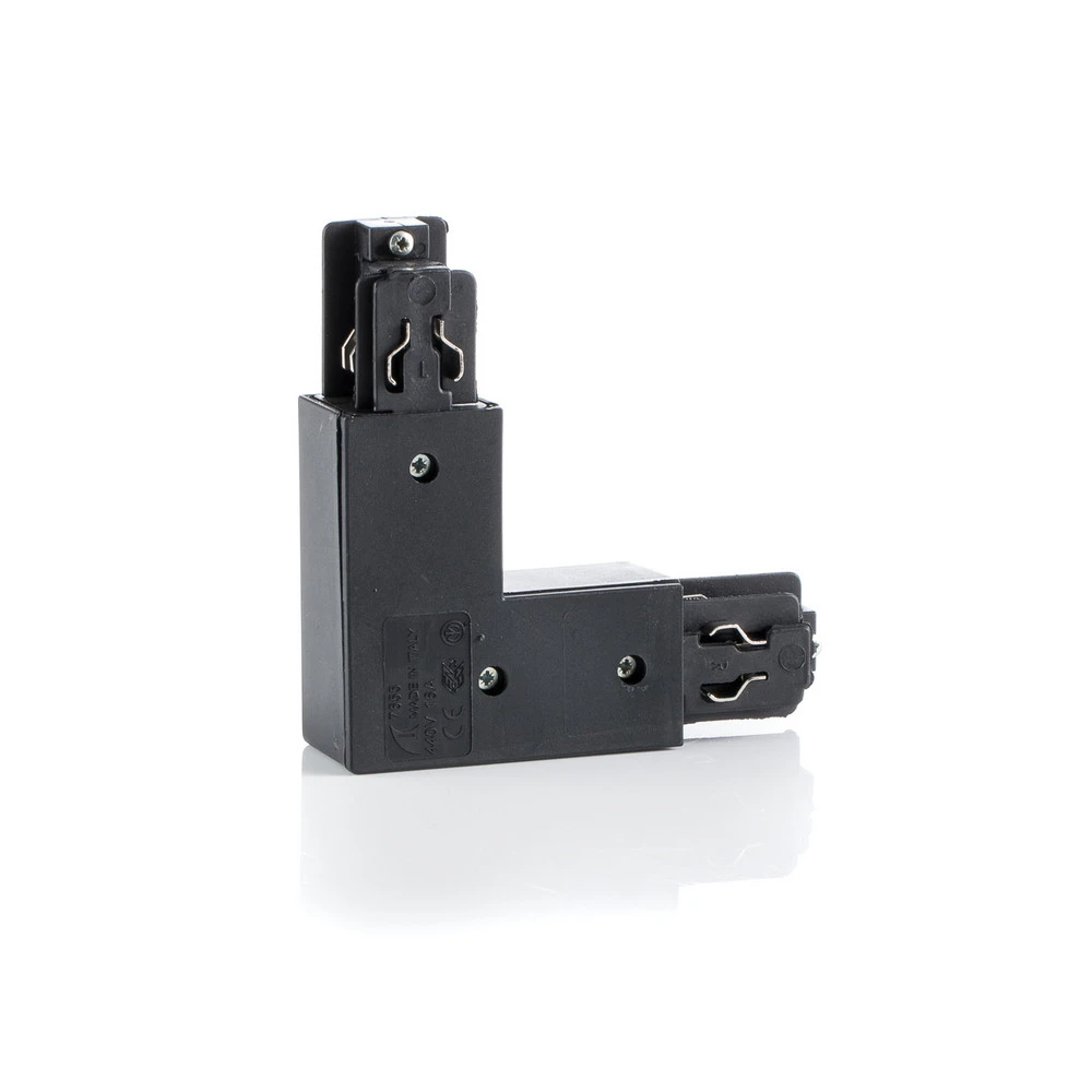 Ivela Angle 90° terre intérieur pour LKM quadro, noir pour entrée et couloir