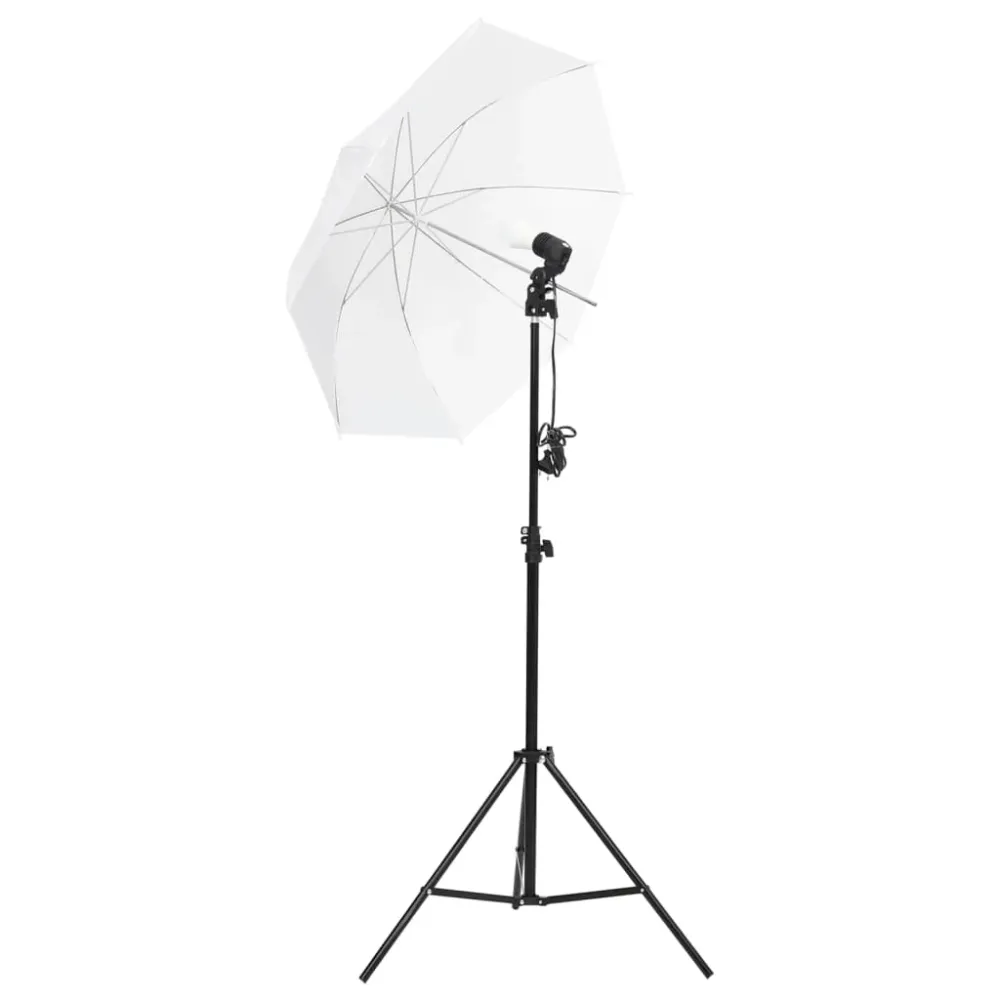 Kit d'éclairage de studio avec trépieds et parapluies blanc 02_0042392