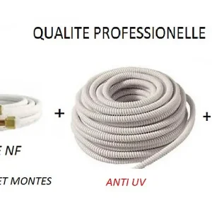 KIT DE RACCORDEMENT TOTAL 1/4 1/2 TOUTE CLIMATISATION 15 METRES PRET POSER