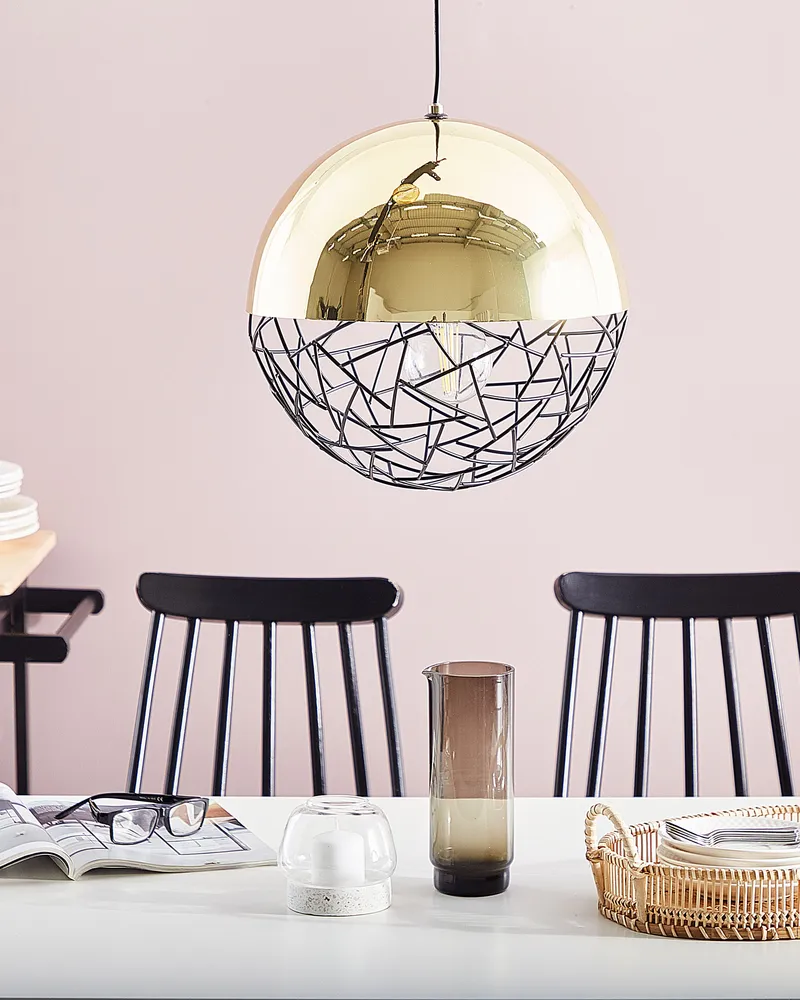 Metal Pendant Lamp Doré PADMA