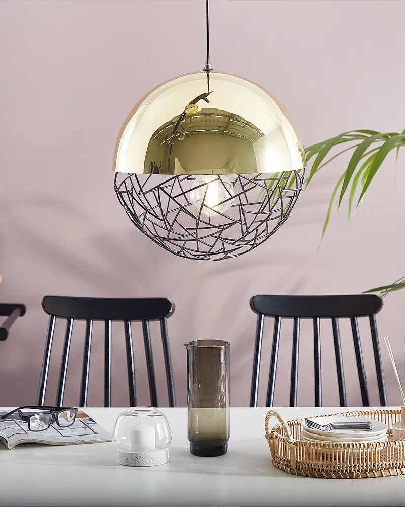 Metal Pendant Lamp Doré PADMA
