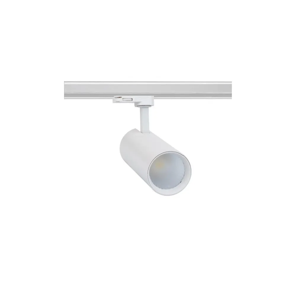 Projecteur LED 30W Bertha LIFUD Blanc pour rail triphasé.
