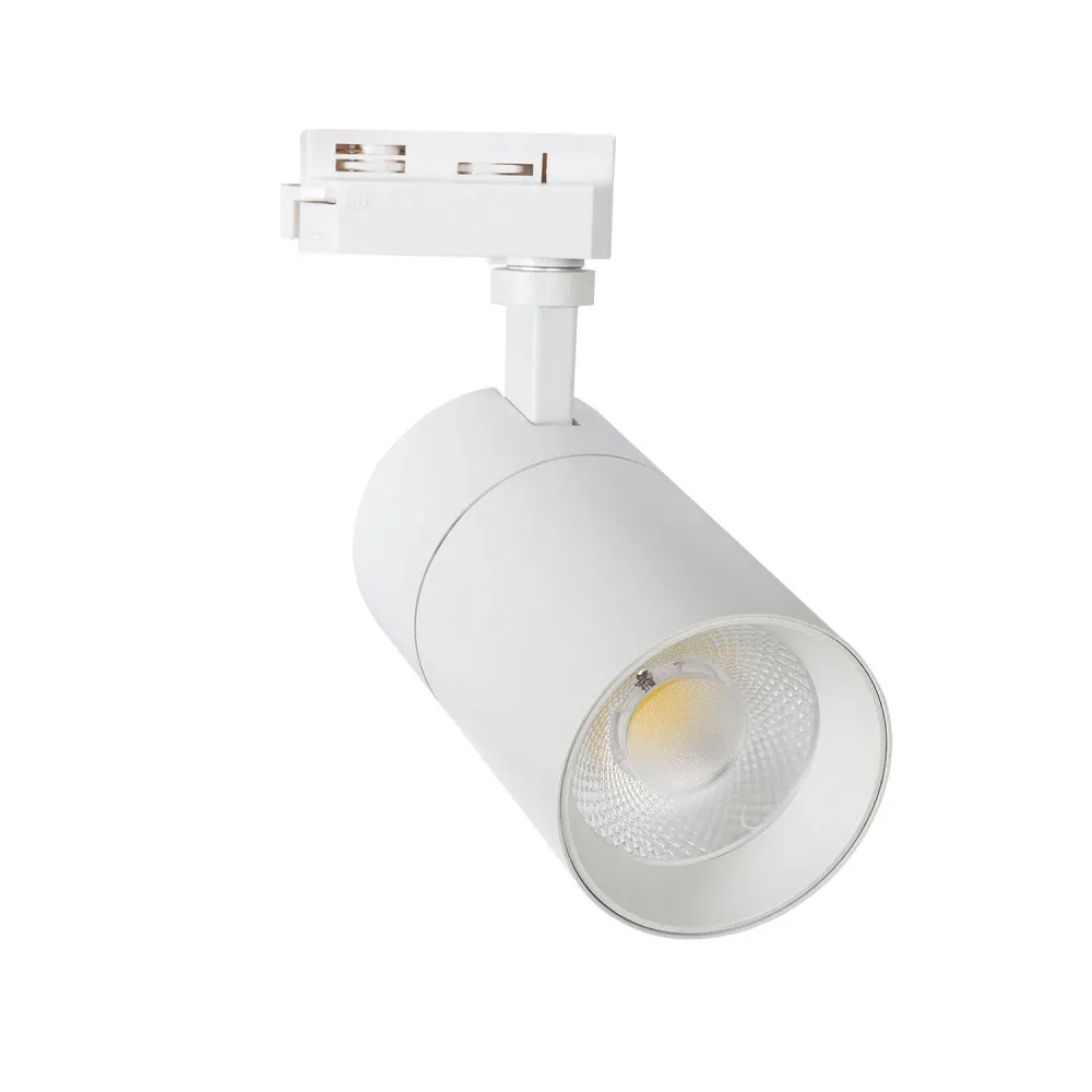 Projecteur LED 30W sur rail monophasé ajustable avec température de couleur réglable