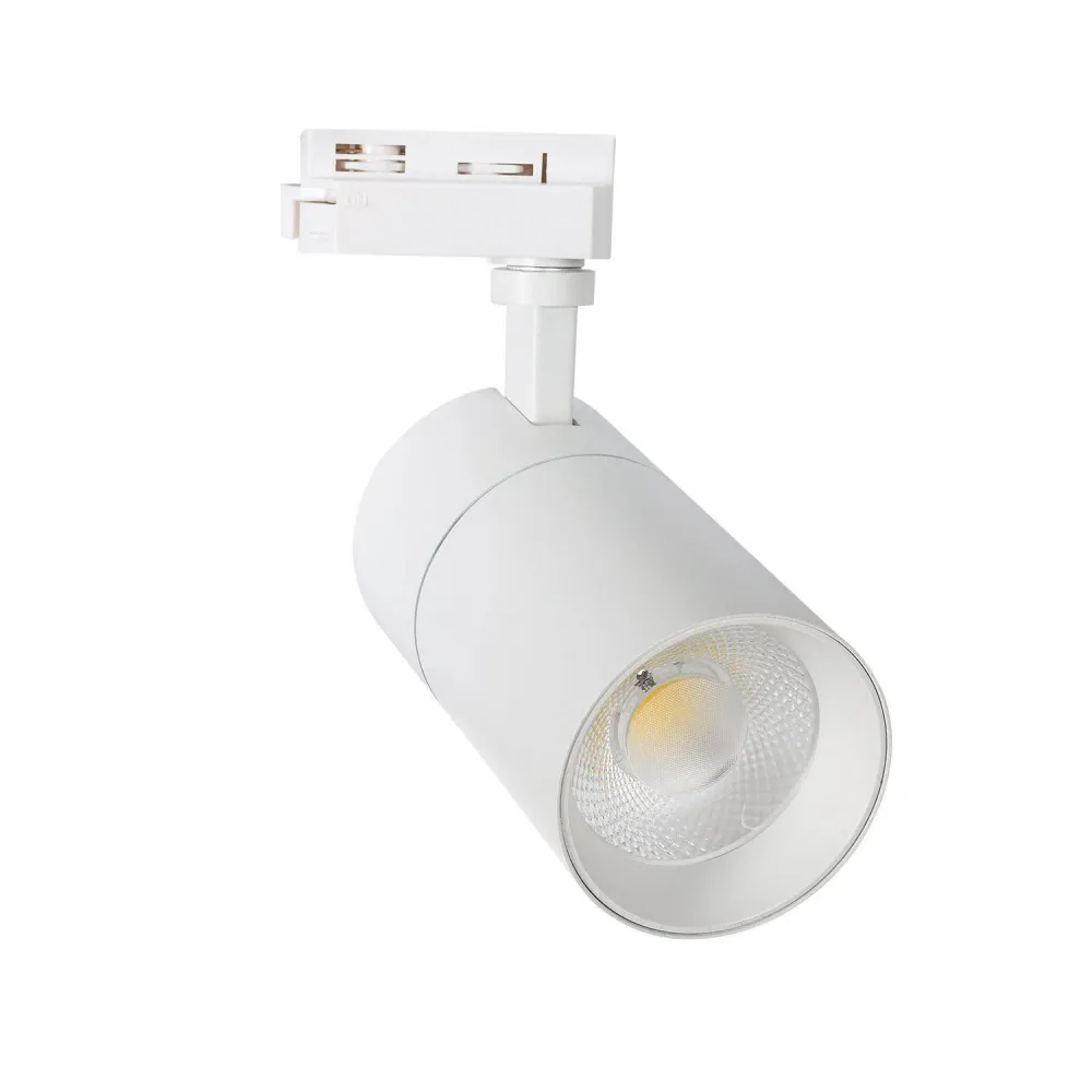 Projecteur LED rail monophasé 30W Mallet ajustable luminosité couleur blanche | 4000K | lumière neutre