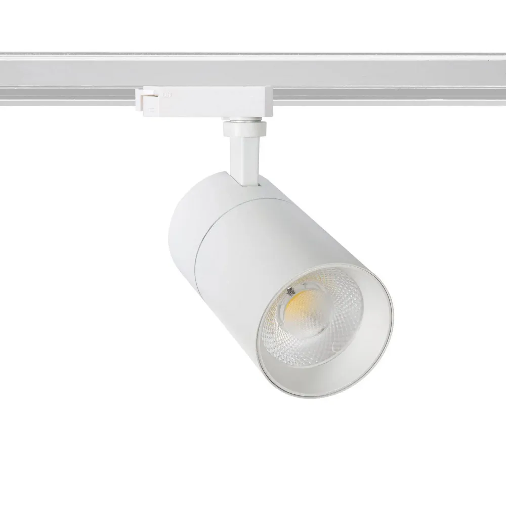 Projecteur LED rail monophasé 30W Mallet ajustable luminosité couleur blanche | 4000K | lumière neutre