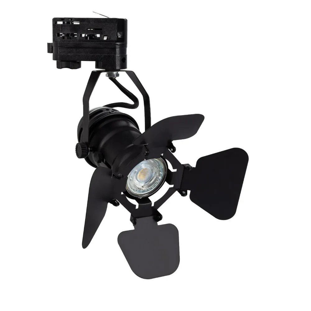 Projecteur sur rail triphasé Cinema Kurangna adapté pour ampoule GU10