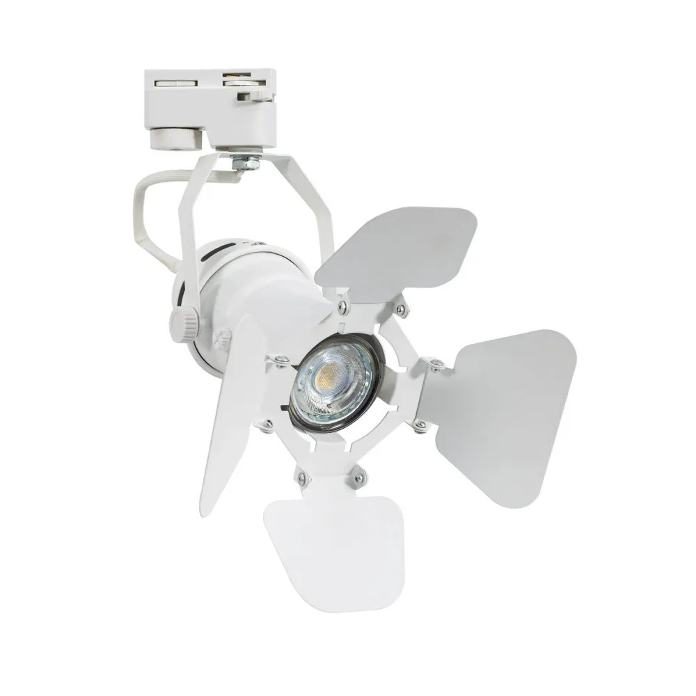 Projecteur sur rail triphasé Cinema Kurangna adapté pour ampoule GU10