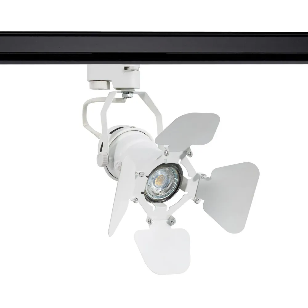 Projecteur sur rail triphasé Cinema Kurangna adapté pour ampoule GU10